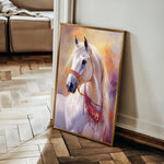 Horses 266 Canvas Art 18" x 24" / 45 x 60 cm / Black