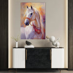 Horses 266 Canvas Art 18" x 24" / 45 x 60 cm / Black