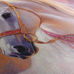 Horses 266 Canvas Art 18" x 24" / 45 x 60 cm / Black