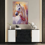Horses 266 Canvas Art 60 x 40 cm / Black