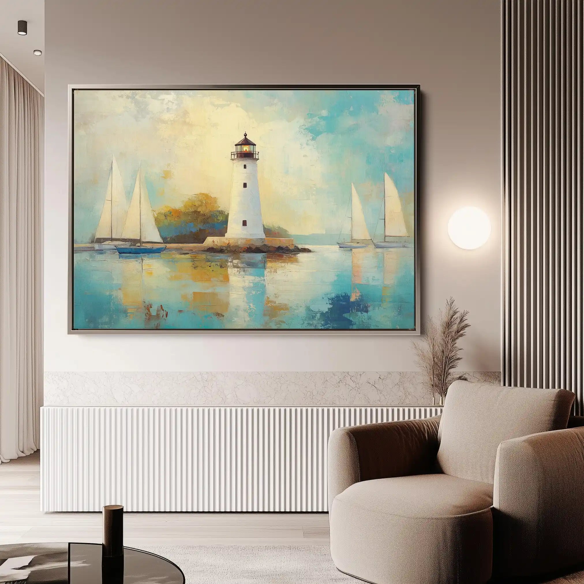 Landscape 266 Canvas Art 60 x 40 cm / Black