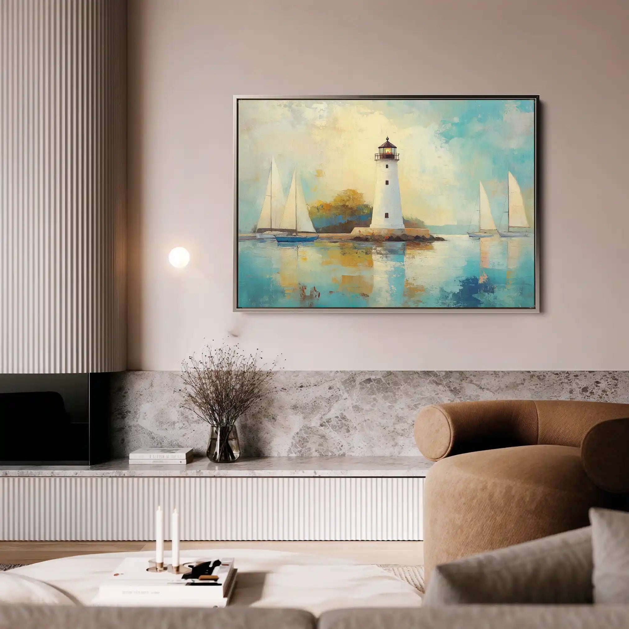 Landscape 266 Canvas Art 60 x 40 cm / Black