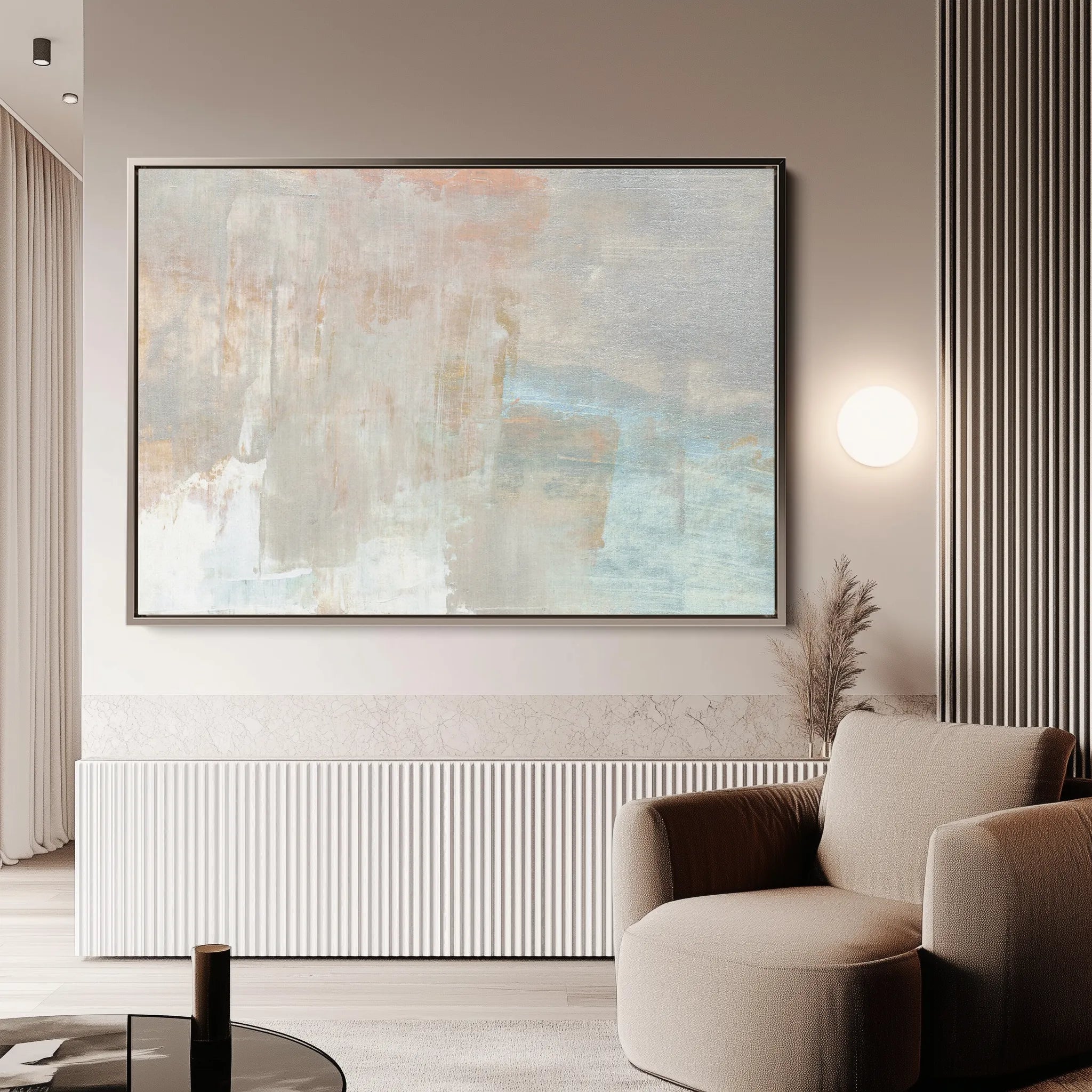Abstract 267 Canvas Art 18" x 24" / 45 x 60 cm / Black