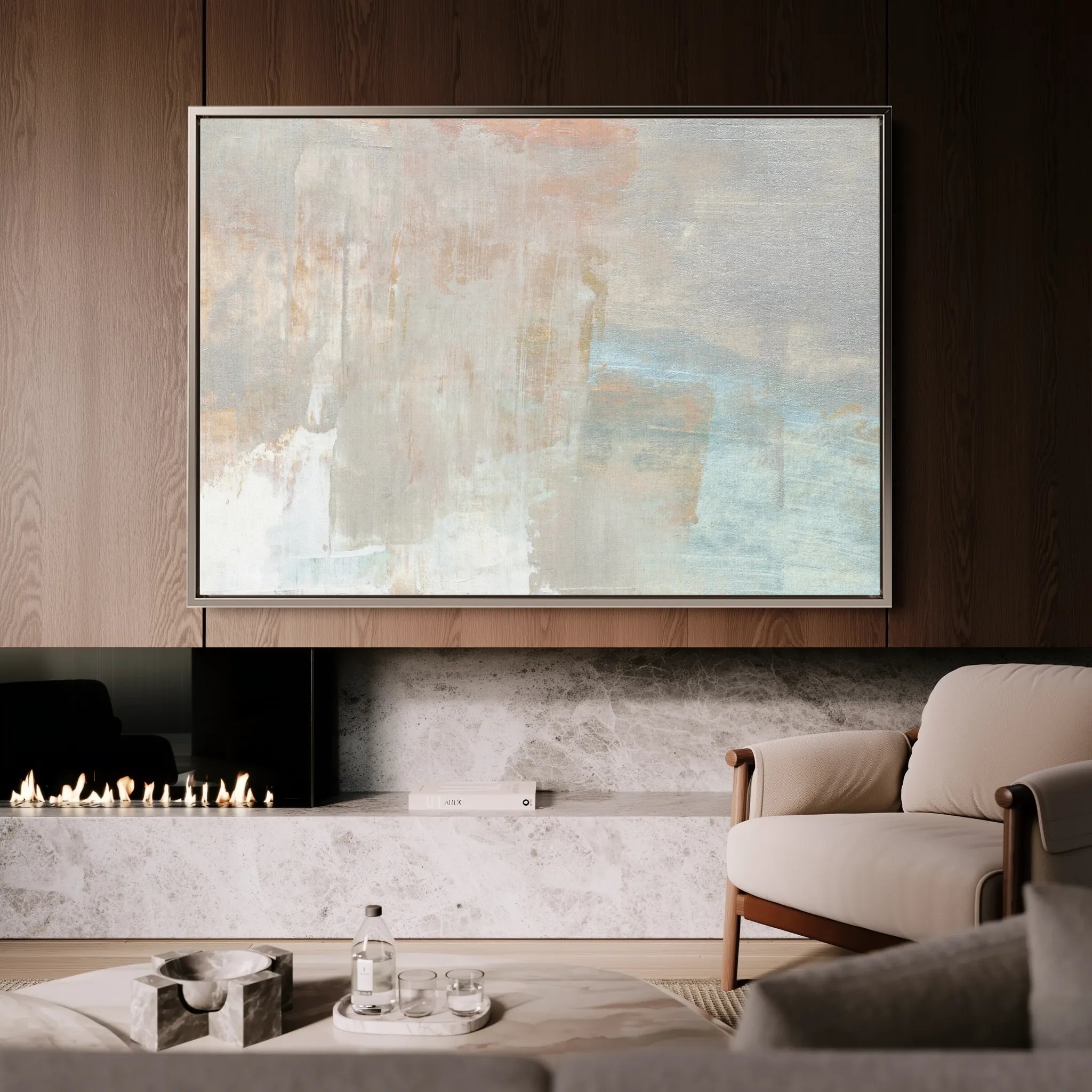 Abstract 267 Canvas Art 18" x 24" / 45 x 60 cm / Black