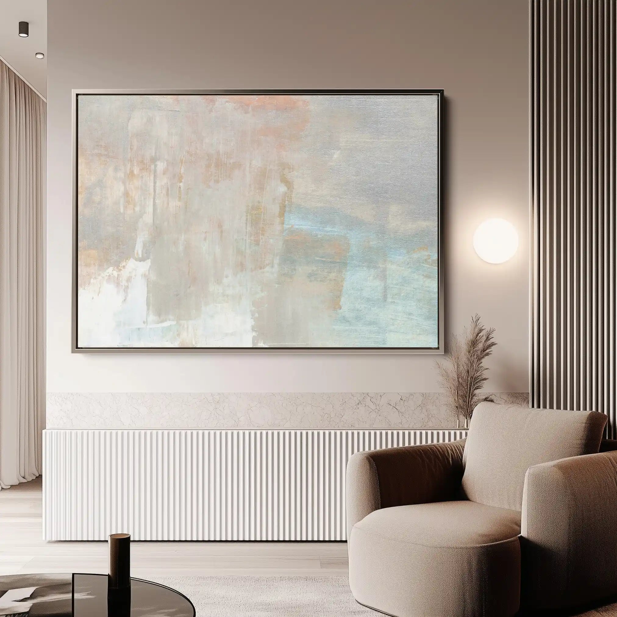 Abstract 267 Canvas Art 60 x 40 cm / Black