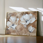 Floral 267 Canvas Art 60 x 40 cm / Black