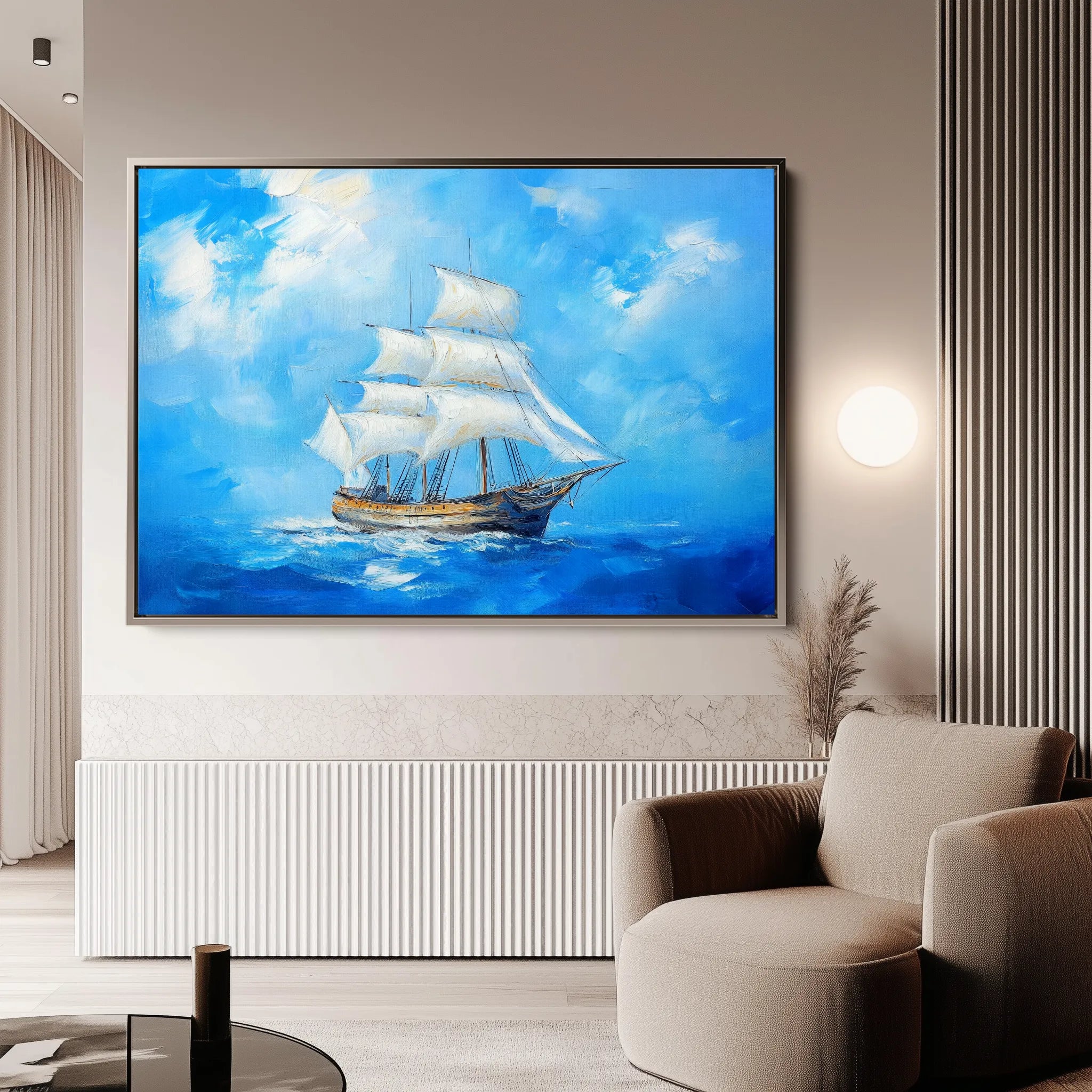 Landscape 268 Canvas Art 18" x 24" / 45 x 60 cm / Black