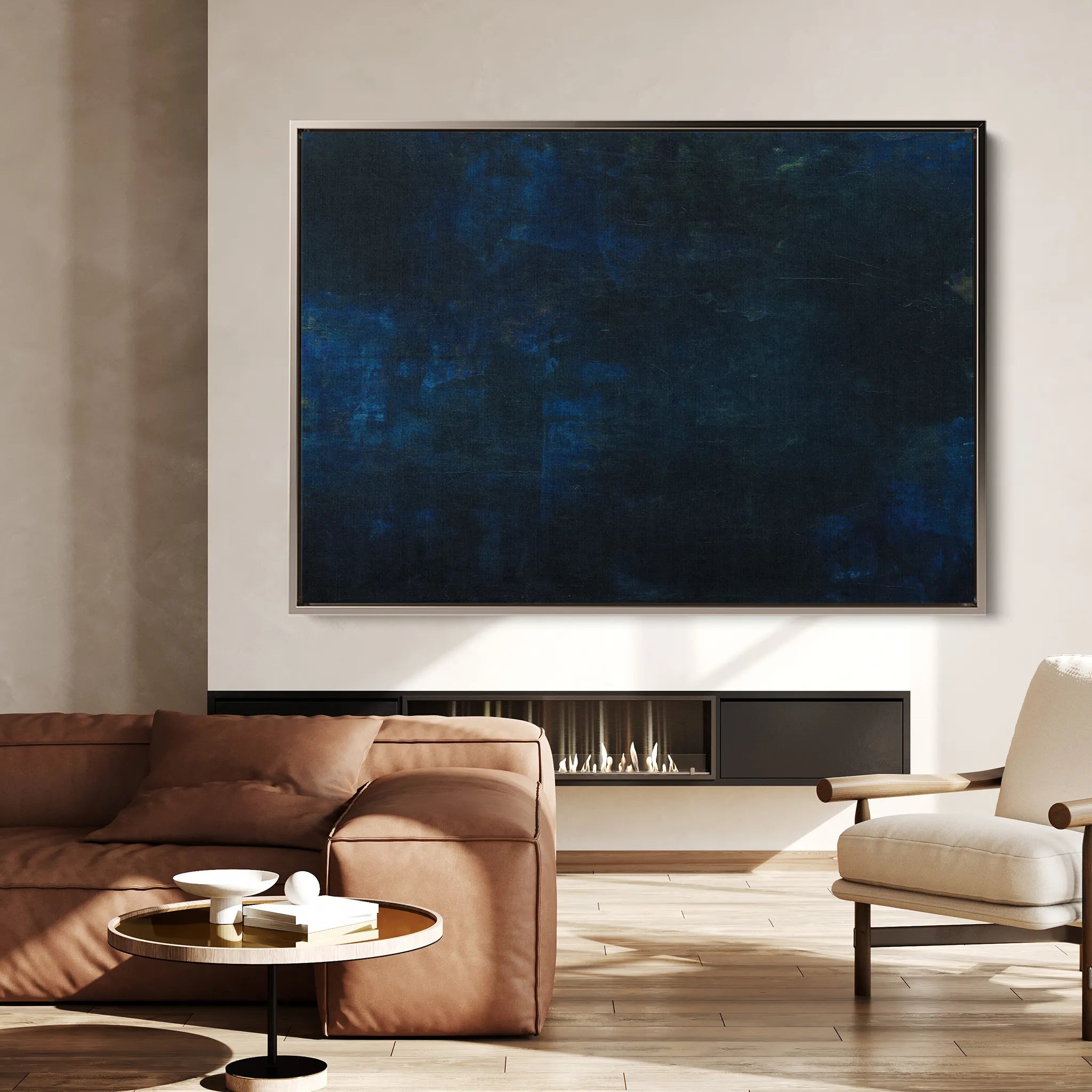 Abstract 269 Canvas Art 18" x 24" / 45 x 60 cm / Black
