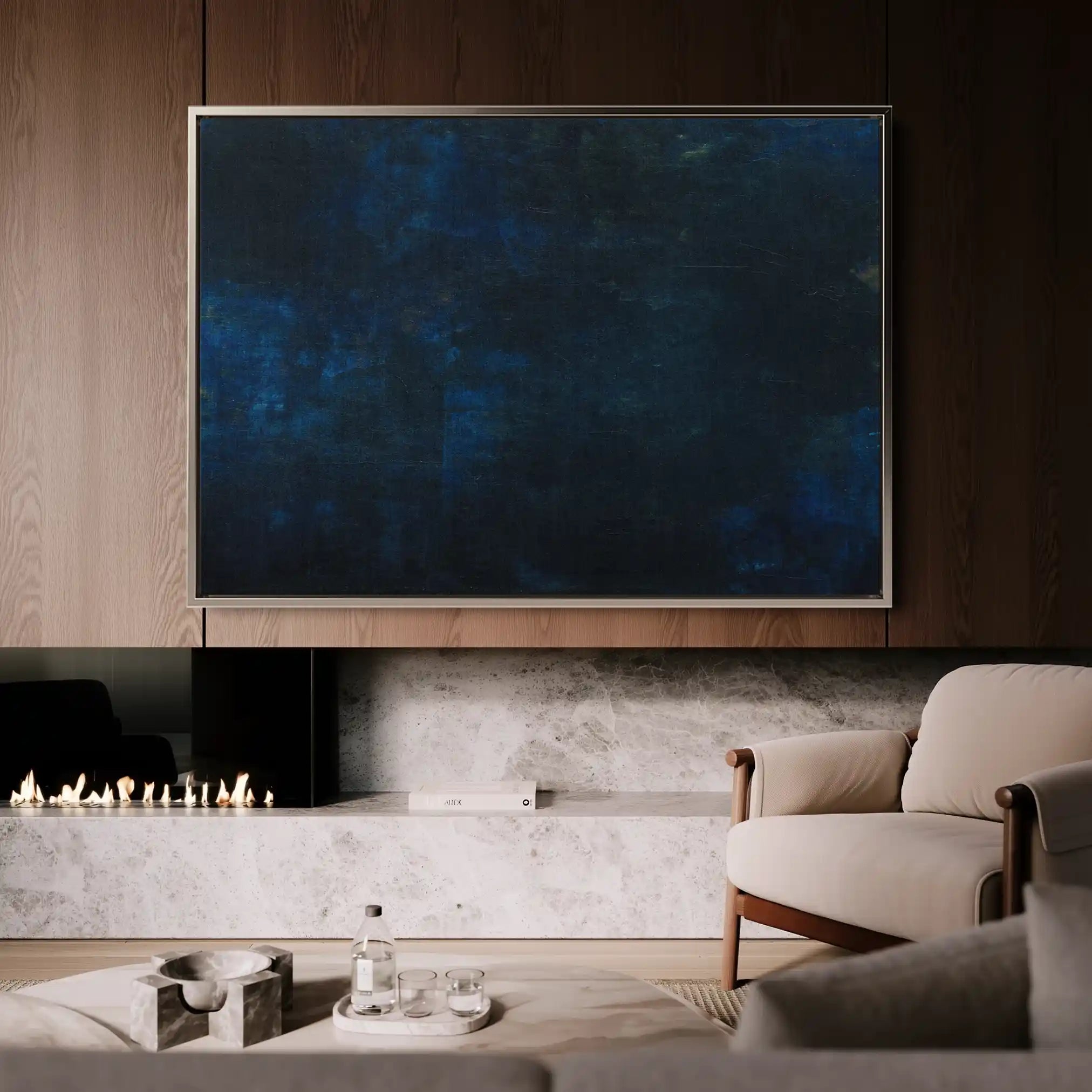 Abstract 269 Canvas Art 60 x 40 cm / Black