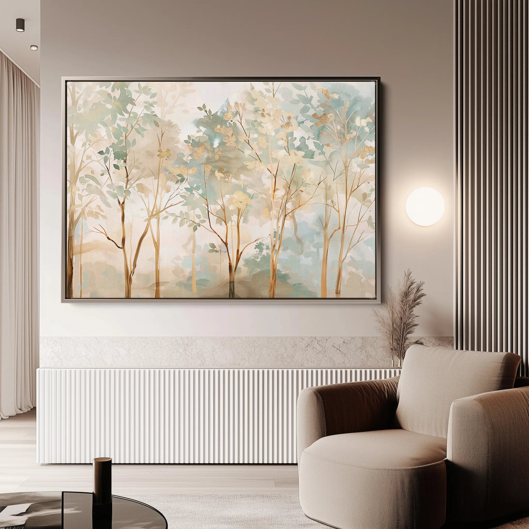 Floral 269 Canvas Art 18" x 24" / 45 x 60 cm / Black