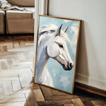 Horses 269 Canvas Art 18" x 24" / 45 x 60 cm / Black