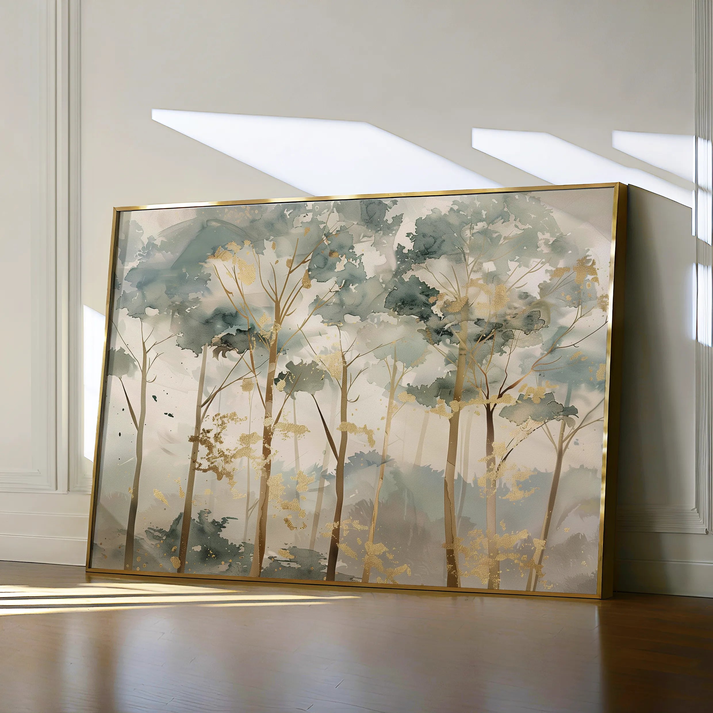 Floral 270 Canvas Art 18" x 24" / 45 x 60 cm / Black
