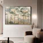 Floral 270 Canvas Art 18" x 24" / 45 x 60 cm / Black