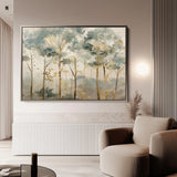 Floral 270 Canvas Art 18" x 24" / 45 x 60 cm / Black