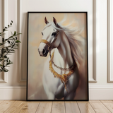 Horses 270 Canvas Art 18" x 24" / 45 x 60 cm / Black