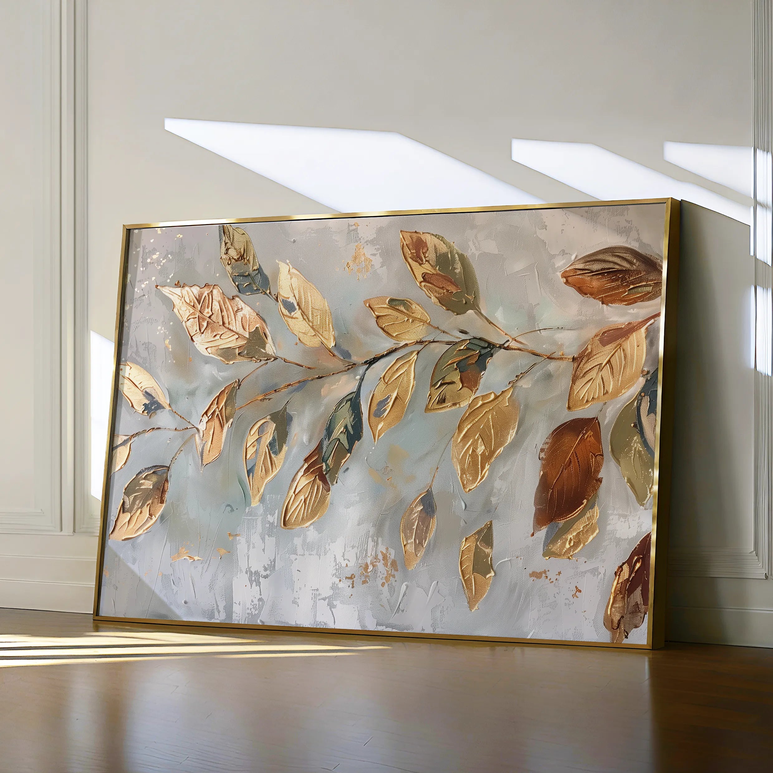 Floral 271 Canvas Art 18" x 24" / 45 x 60 cm / Black