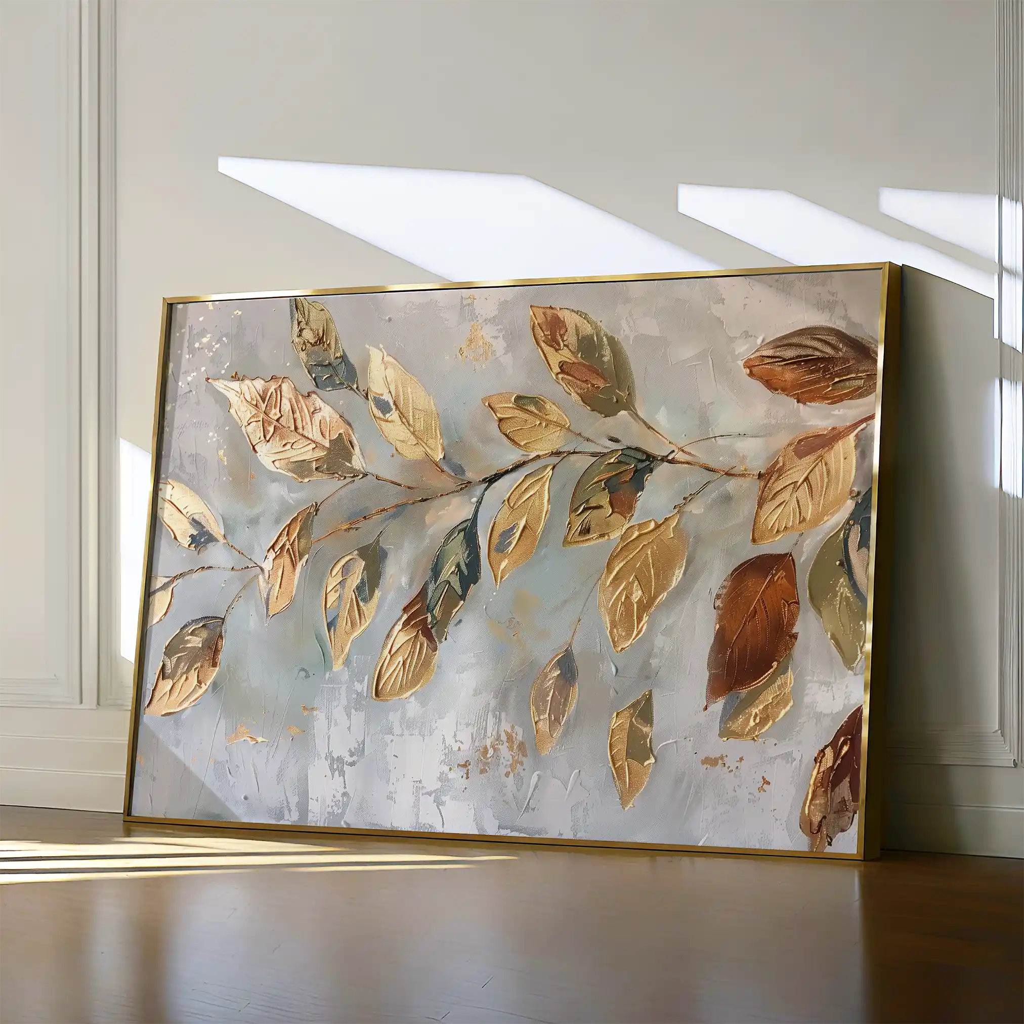 Floral 271 Canvas Art 60 x 40 cm / Black