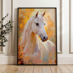 Horses 271 Canvas Art 18" x 24" / 45 x 60 cm / Black