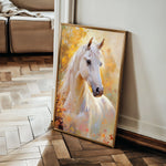 Horses 271 Canvas Art 18" x 24" / 45 x 60 cm / Black