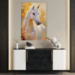 Horses 271 Canvas Art 18" x 24" / 45 x 60 cm / Black