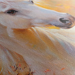Horses 271 Canvas Art 18" x 24" / 45 x 60 cm / Black