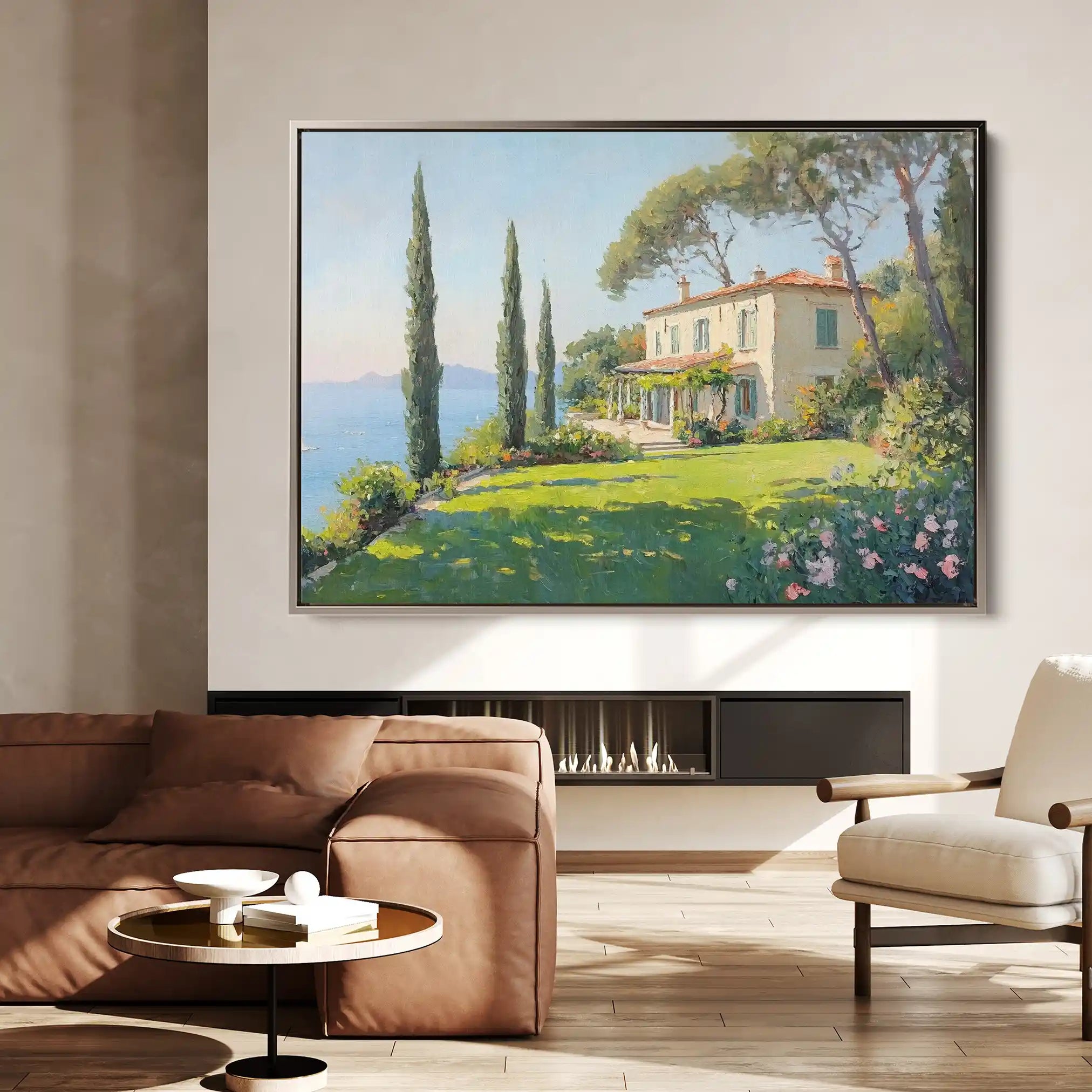 Landscape 271 Canvas Art 60 x 40 cm / Black