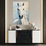 Horses 272 Canvas Art 18" x 24" / 45 x 60 cm / Black