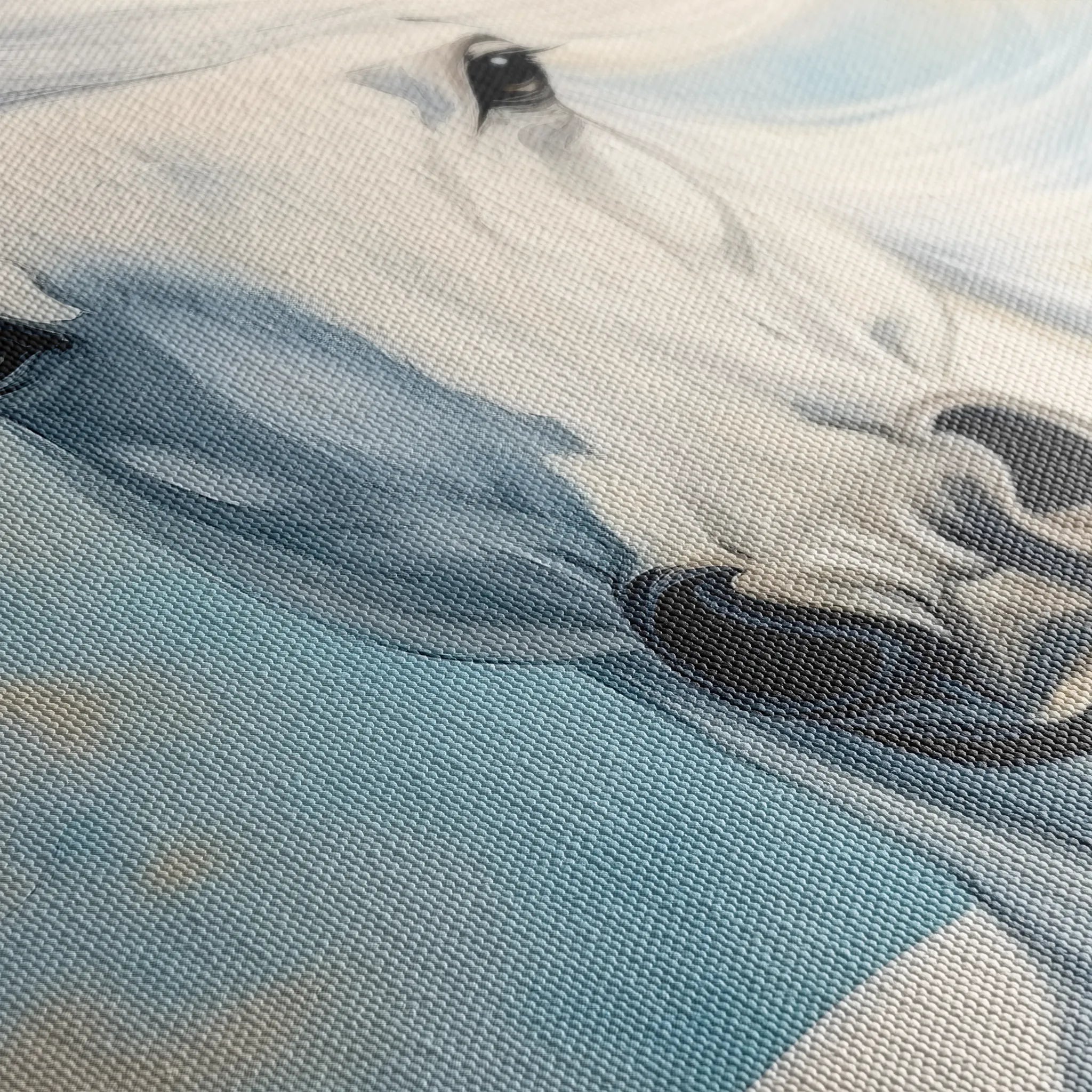 Horses 272 Canvas Art 18" x 24" / 45 x 60 cm / Black