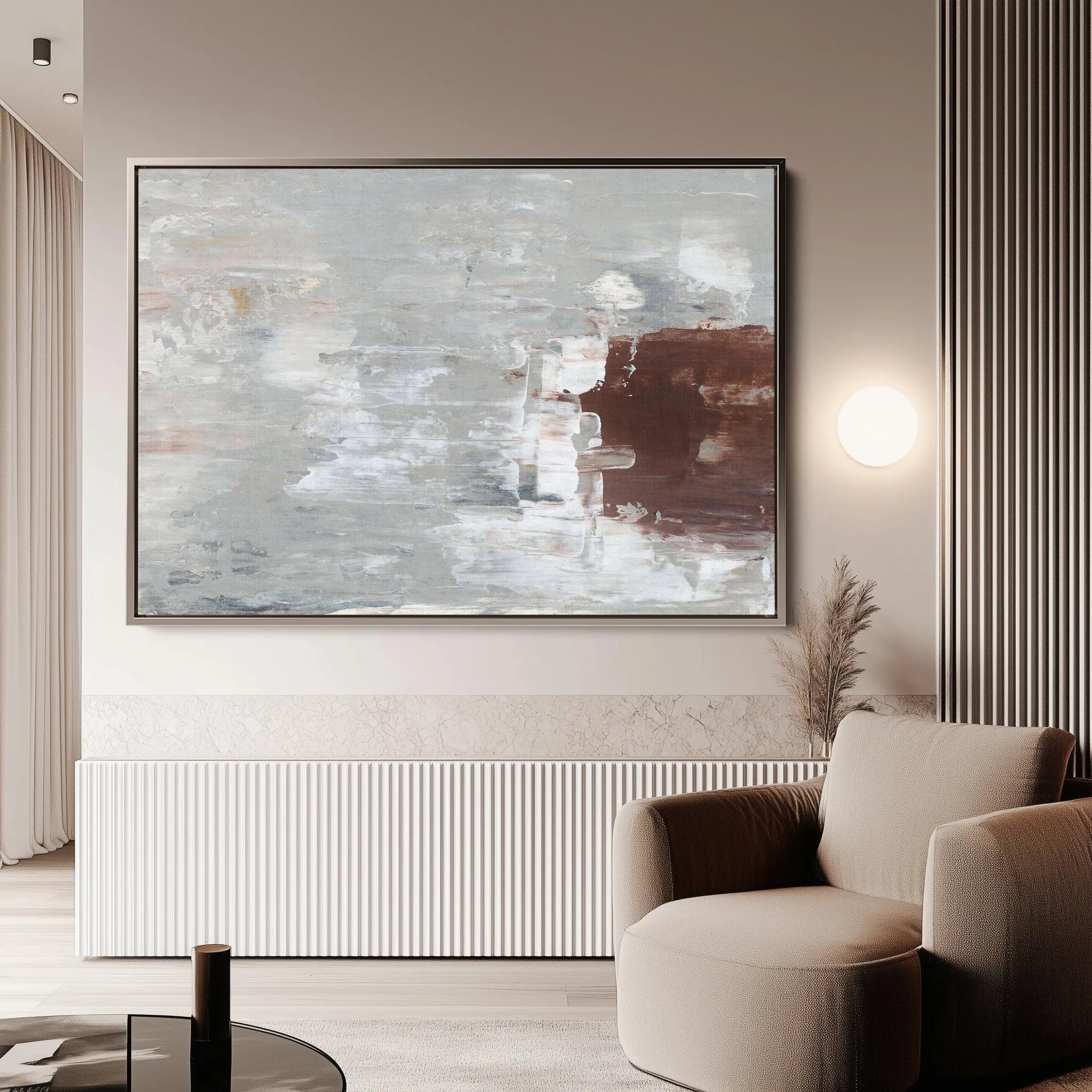 Abstract 273 Canvas Art 18" x 24" / 45 x 60 cm / Black