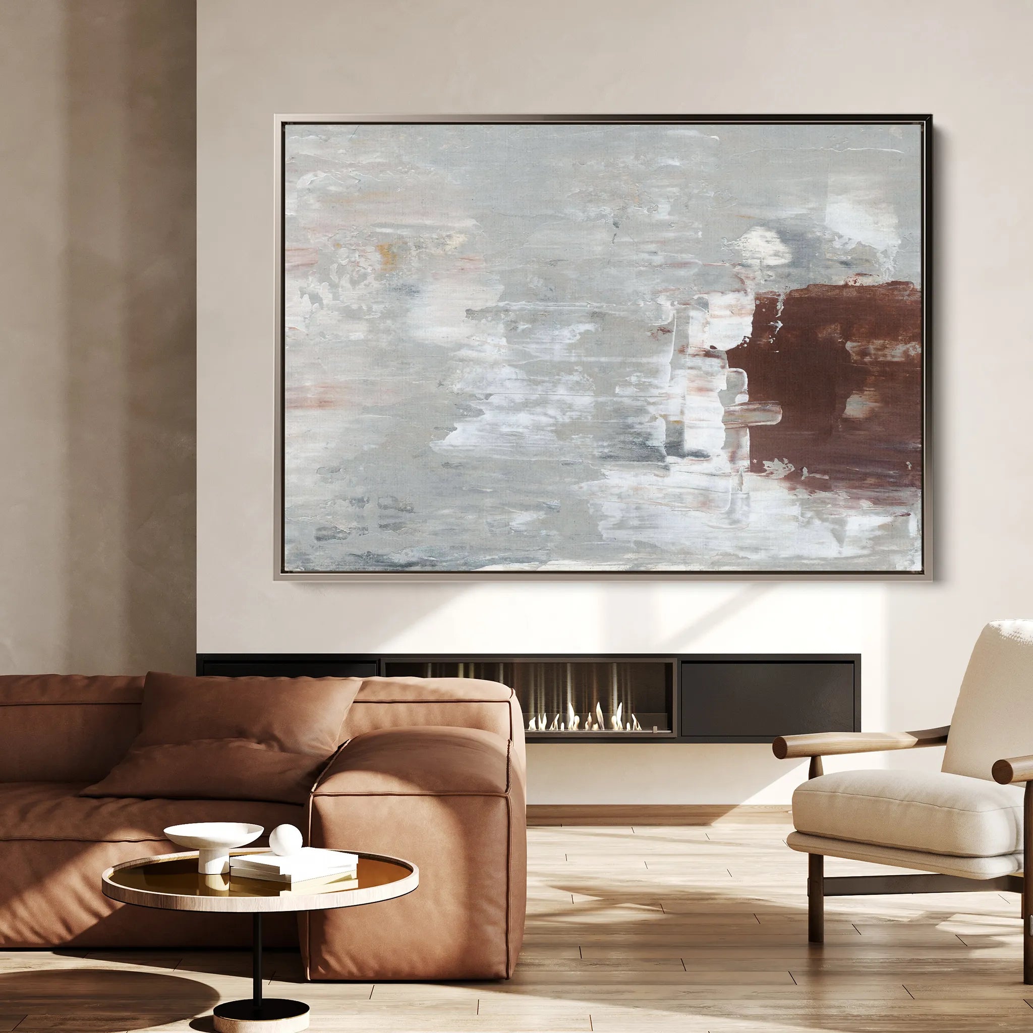 Abstract 273 Canvas Art 18" x 24" / 45 x 60 cm / Black