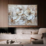 Floral 273 Canvas Art 60 x 40 cm / Black