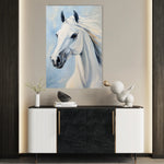 Horses 273 Canvas Art 18" x 24" / 45 x 60 cm / Black