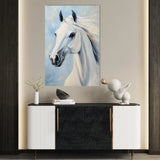 Horses 273 Canvas Art 18" x 24" / 45 x 60 cm / Black