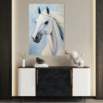 Horses 273 Canvas Art 60 x 40 cm / Black