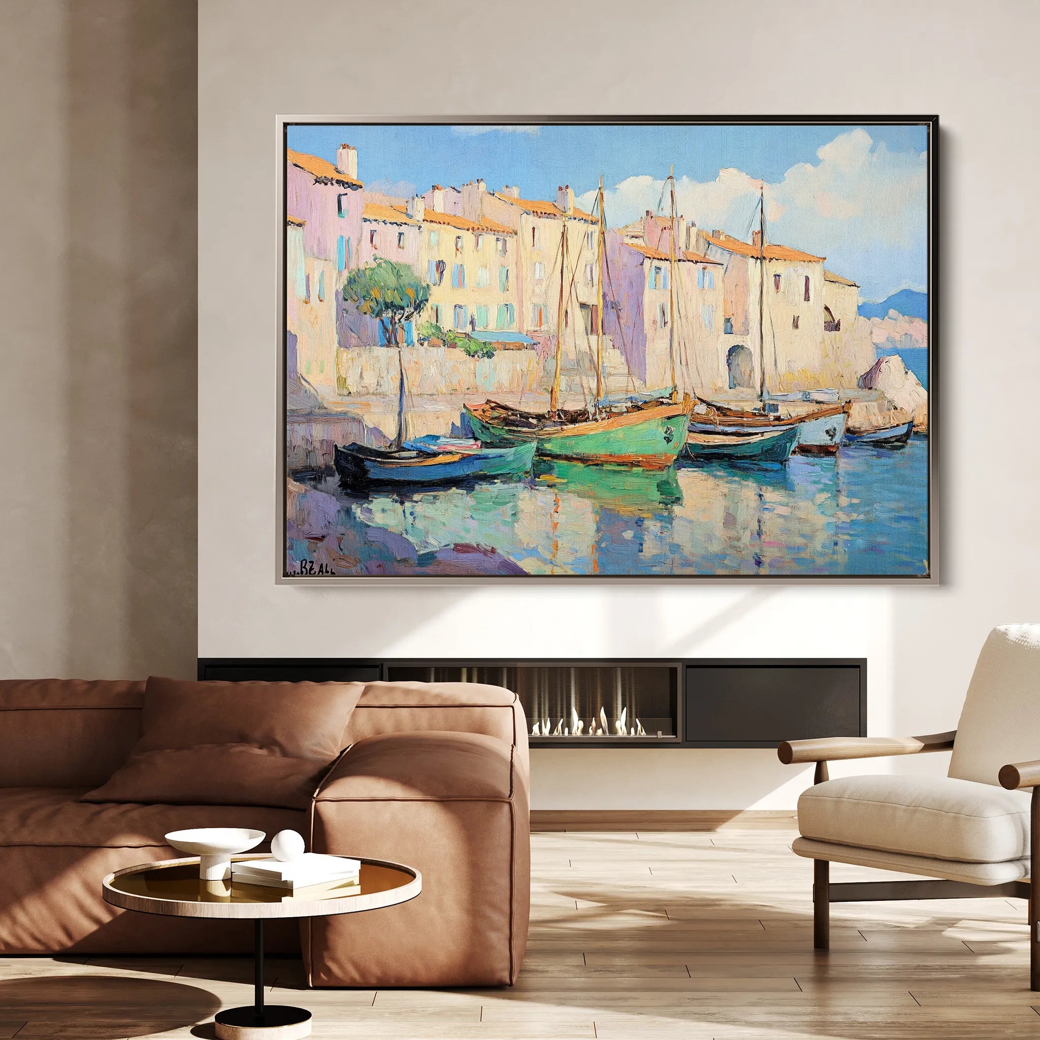 Landscape 273 Canvas Art 18" x 24" / 45 x 60 cm / Black