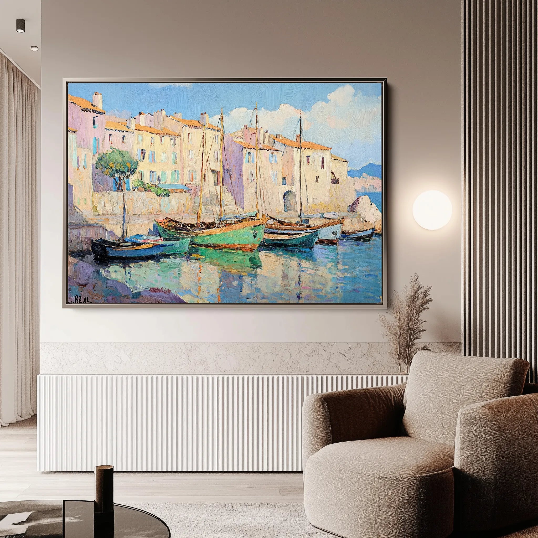 Landscape 273 Canvas Art 18" x 24" / 45 x 60 cm / Black