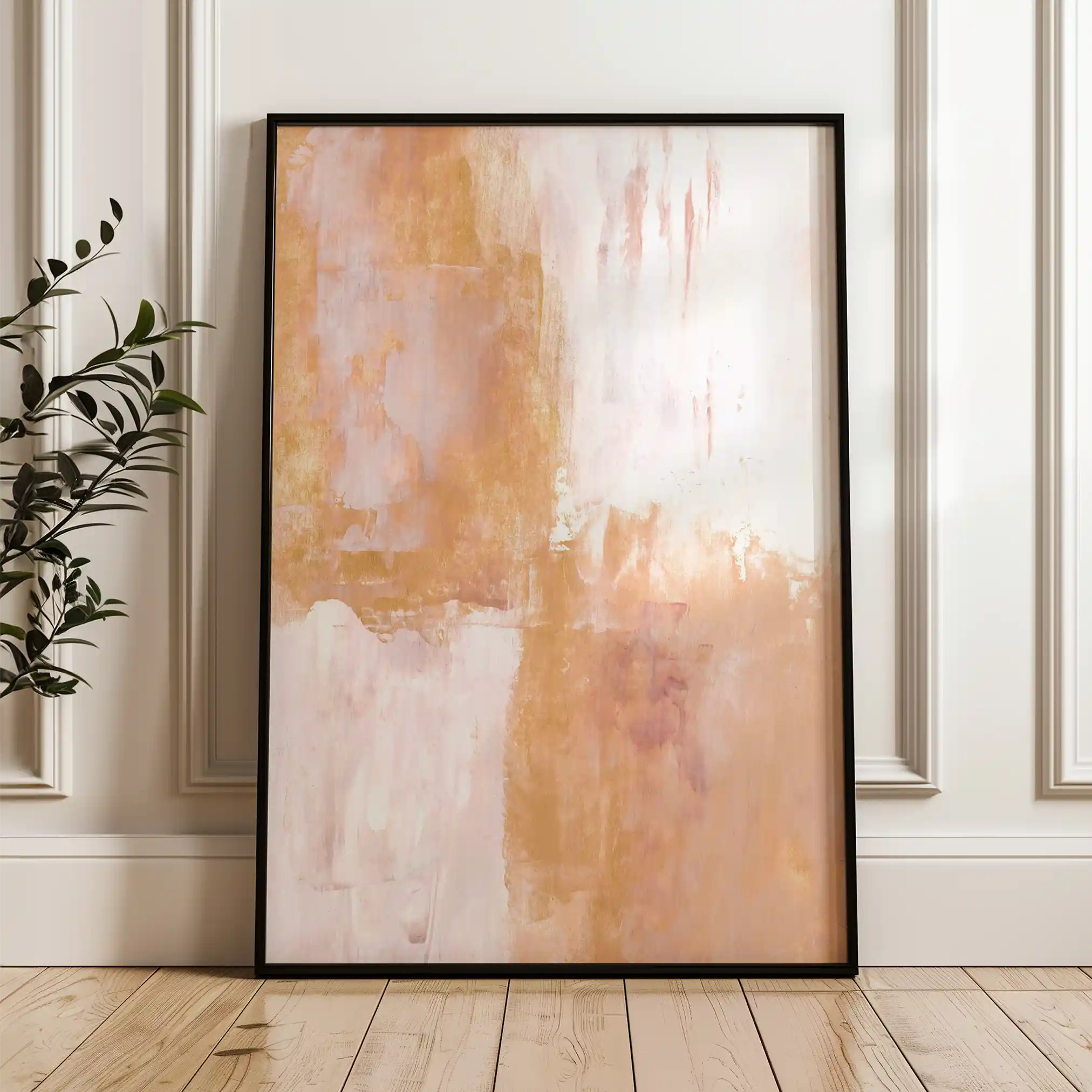 Abstract 274 Canvas Art 18" x 24" / 45 x 60 cm / Black