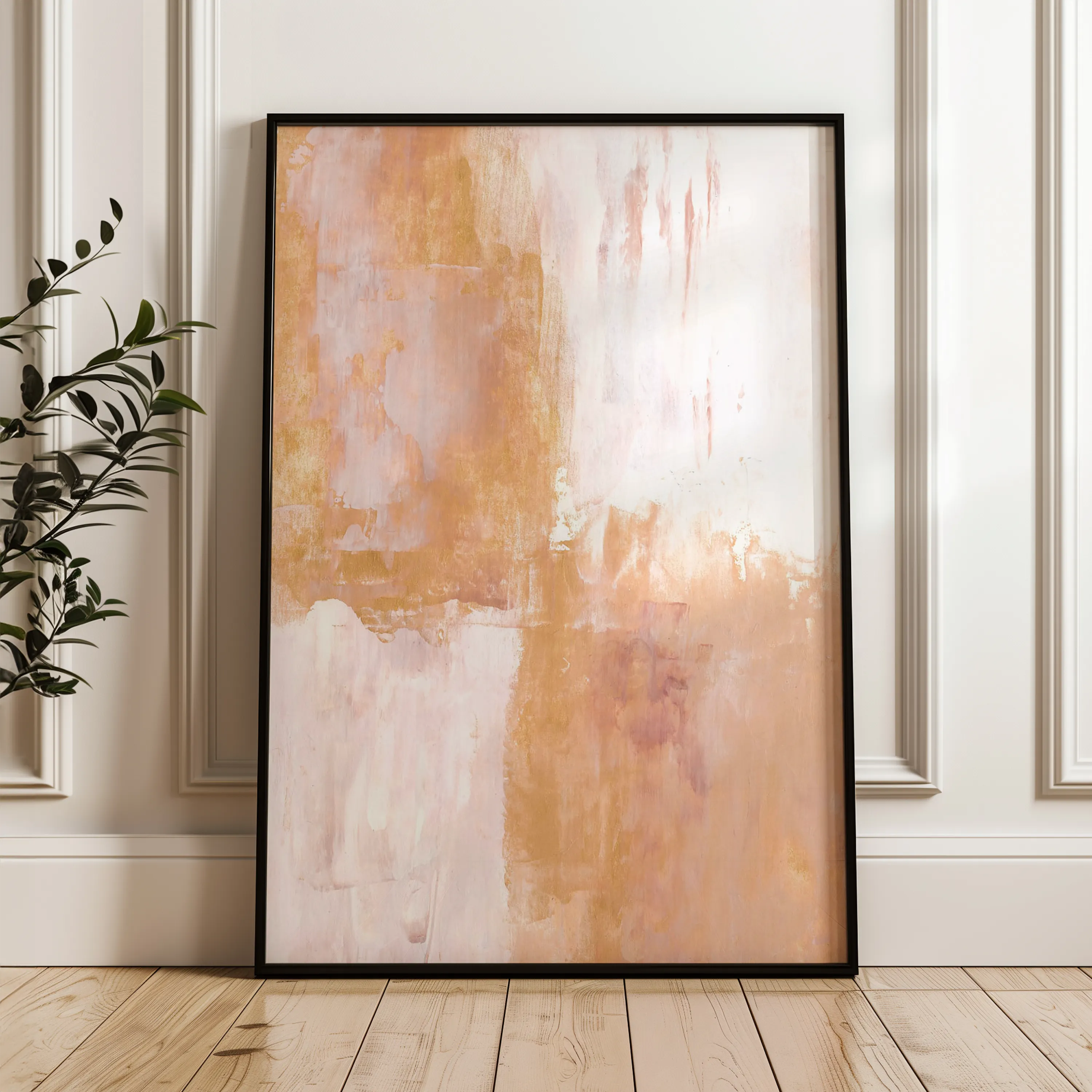Abstract 274 Canvas Art 18" x 24" / 45 x 60 cm / Black