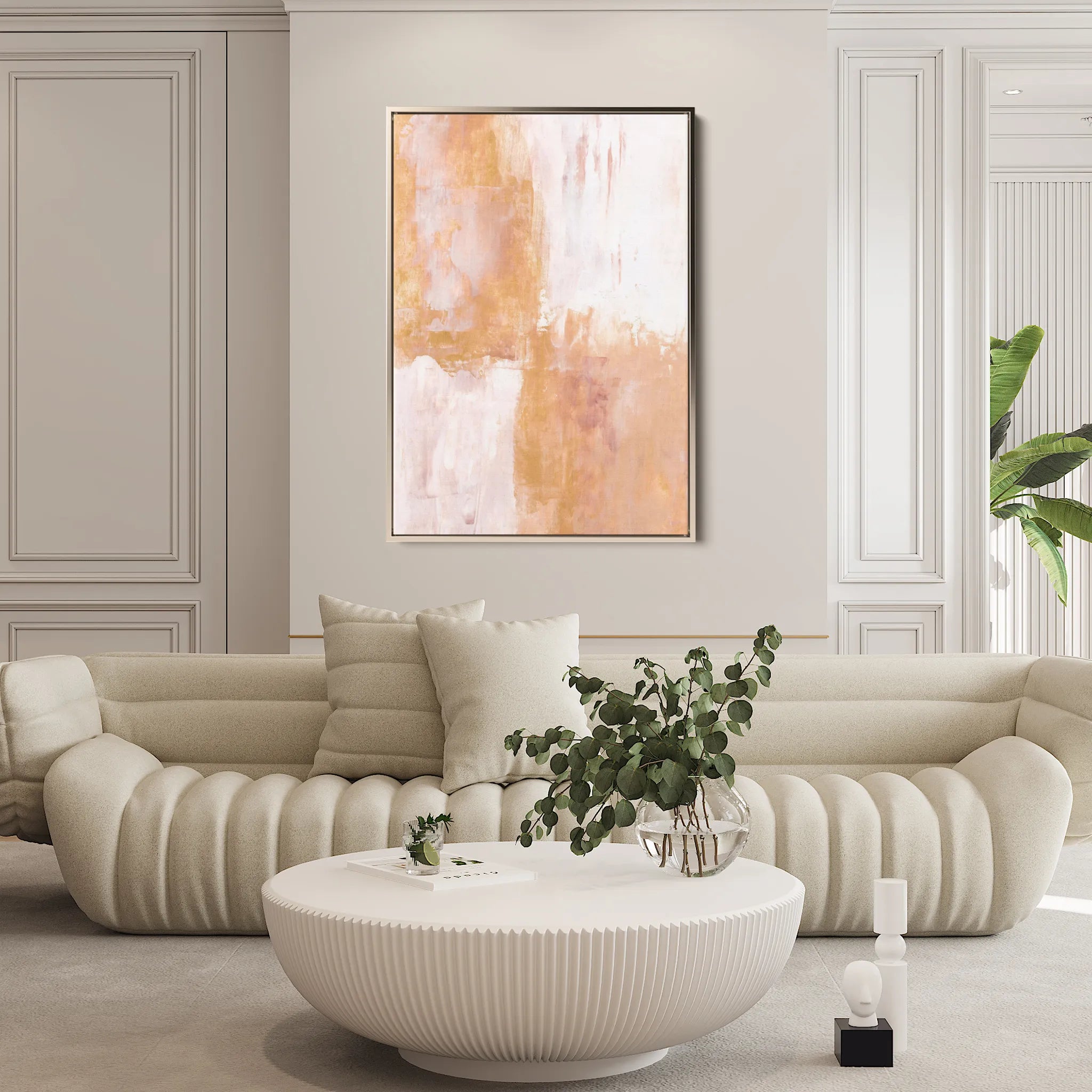 Abstract 274 Canvas Art 18" x 24" / 45 x 60 cm / Black