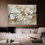 Floral 274 Canvas Art 60 x 40 cm / Black