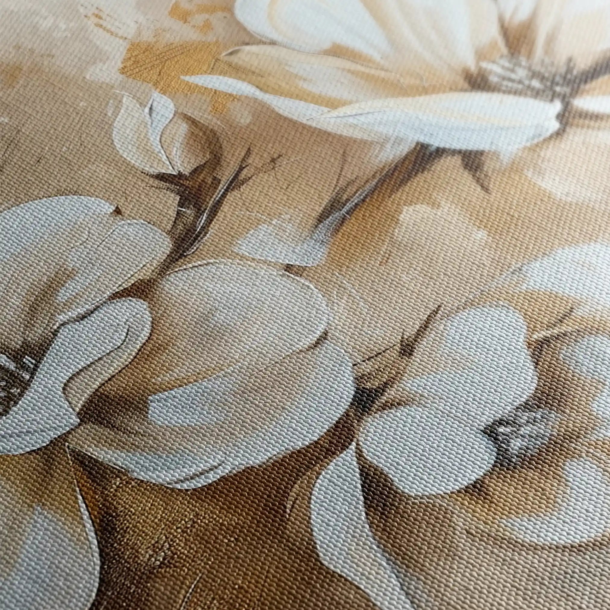 Floral 274 Canvas Art 60 x 40 cm / Black