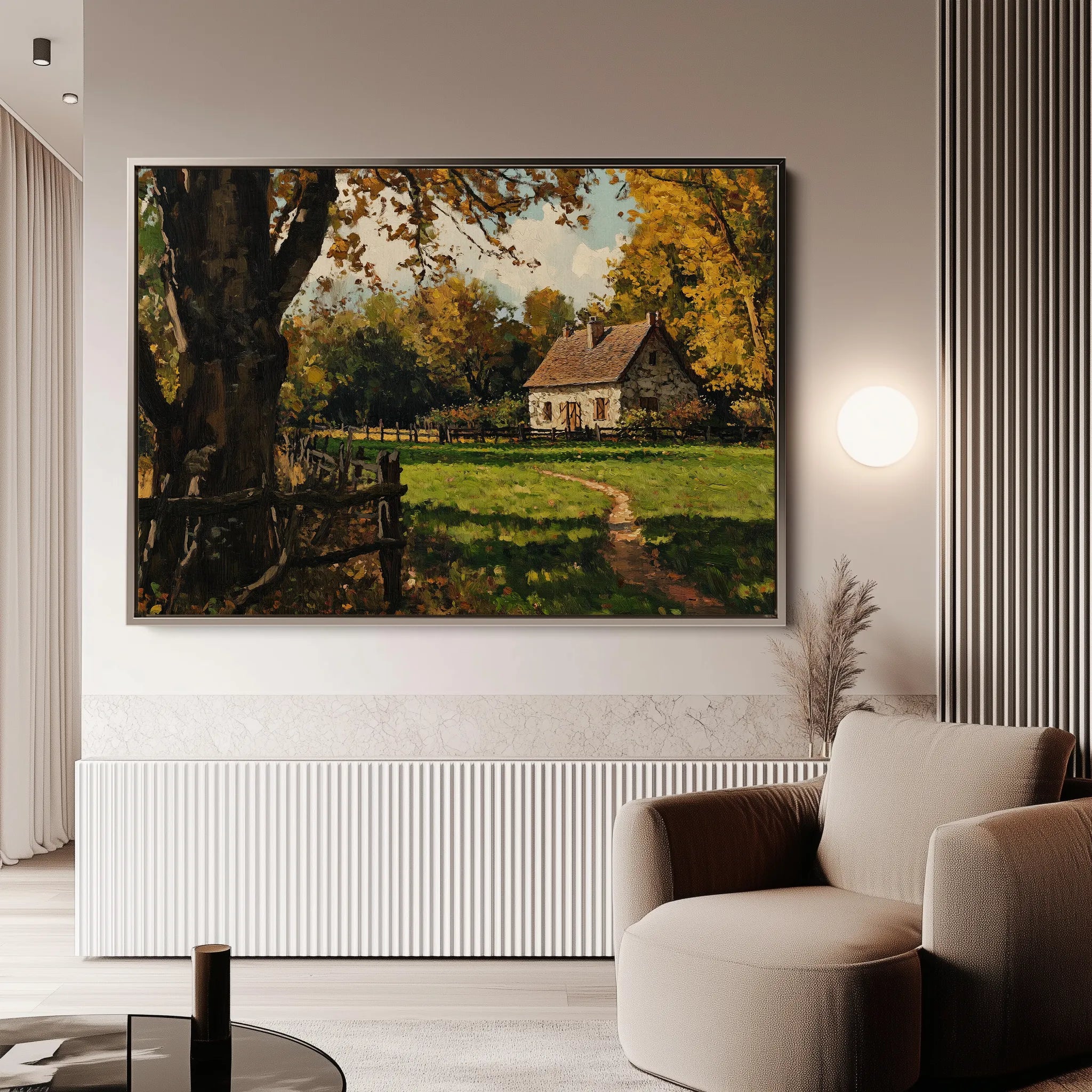 Landscape 274 Canvas Art 18" x 24" / 45 x 60 cm / Black
