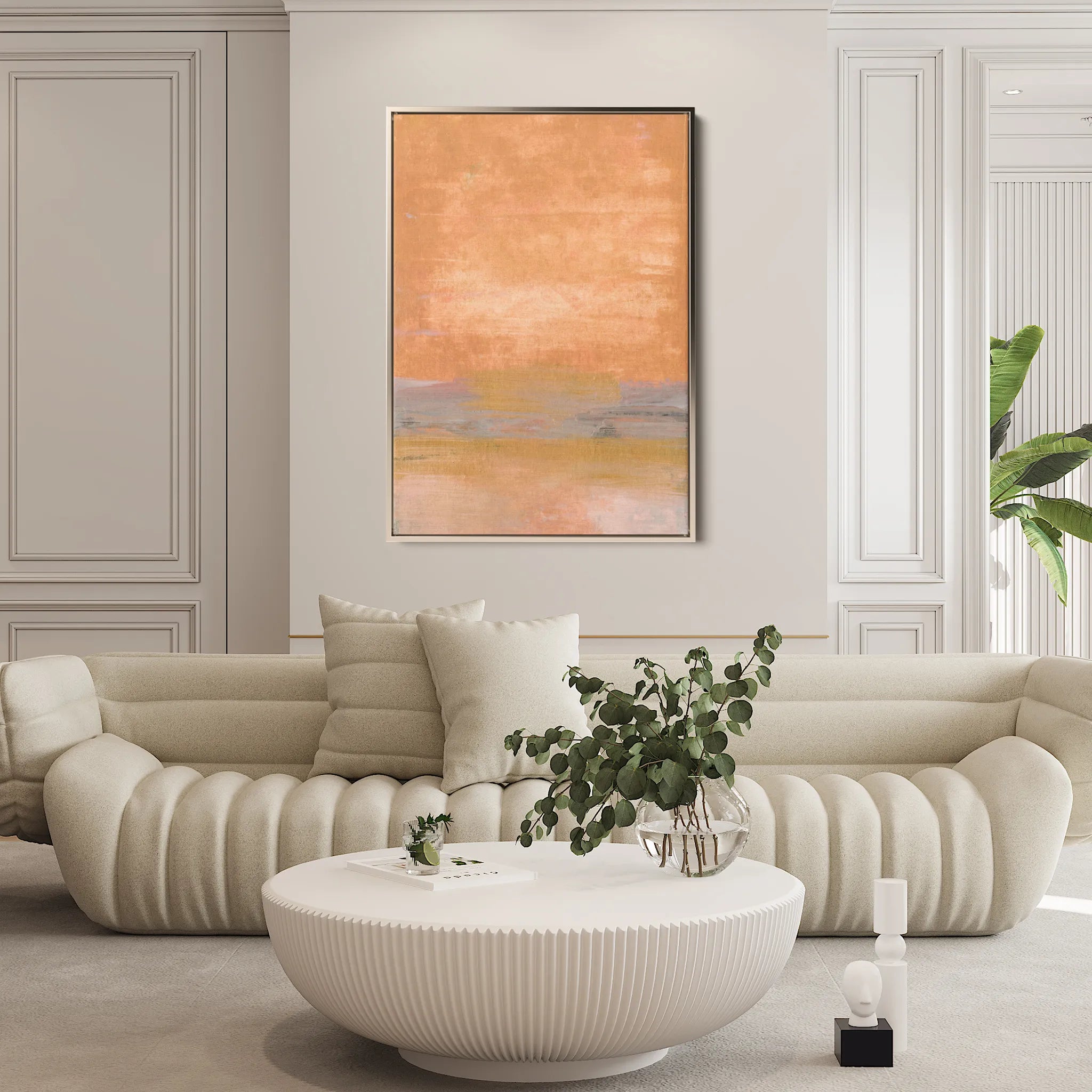 Abstract 275 Canvas Art 18" x 24" / 45 x 60 cm / Black