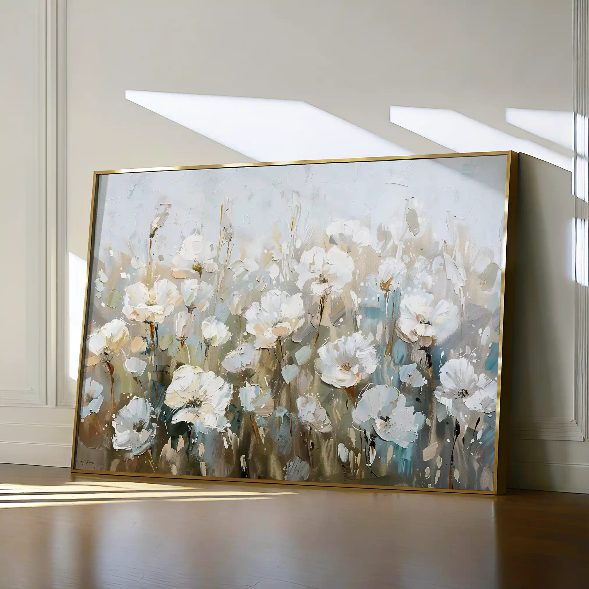 Floral 275 Canvas Art 60 x 40 cm / Black