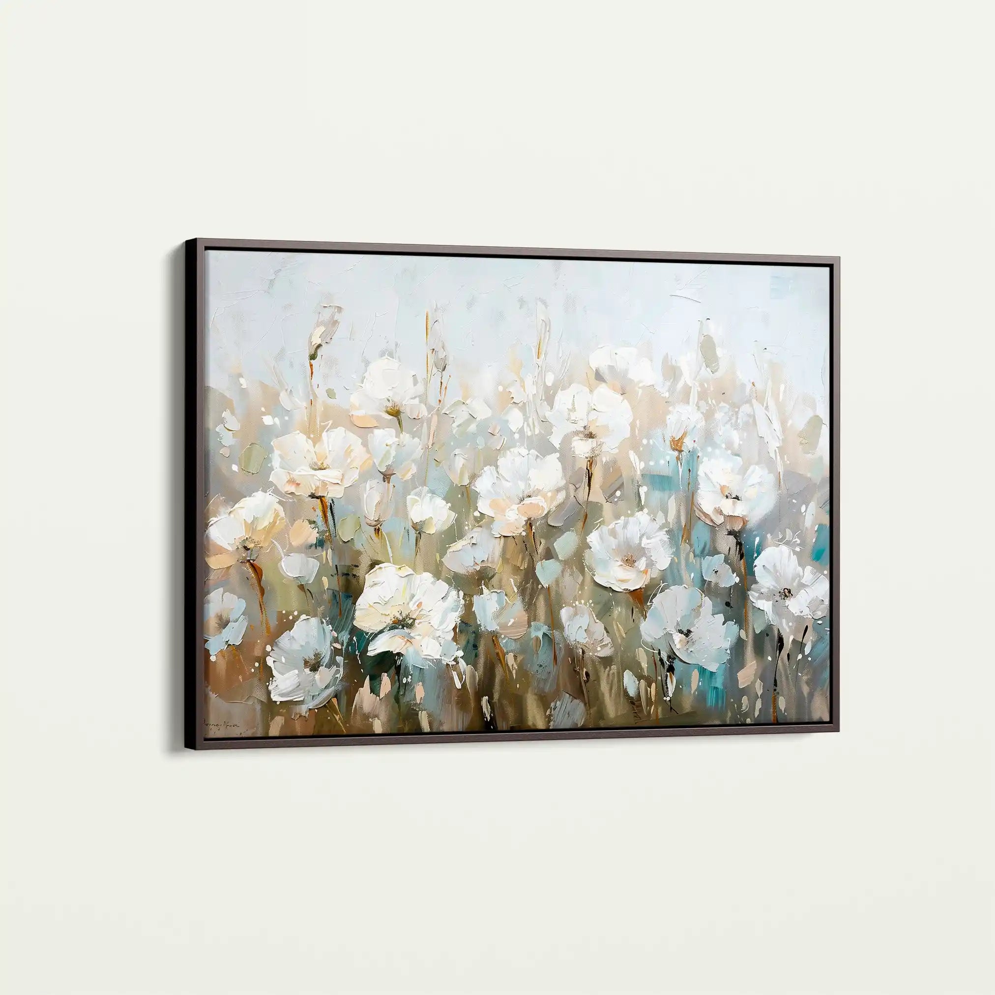 Floral 275 Canvas Art 60 x 40 cm / Black