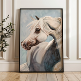 Horses 275 Canvas Art 18" x 24" / 45 x 60 cm / Black
