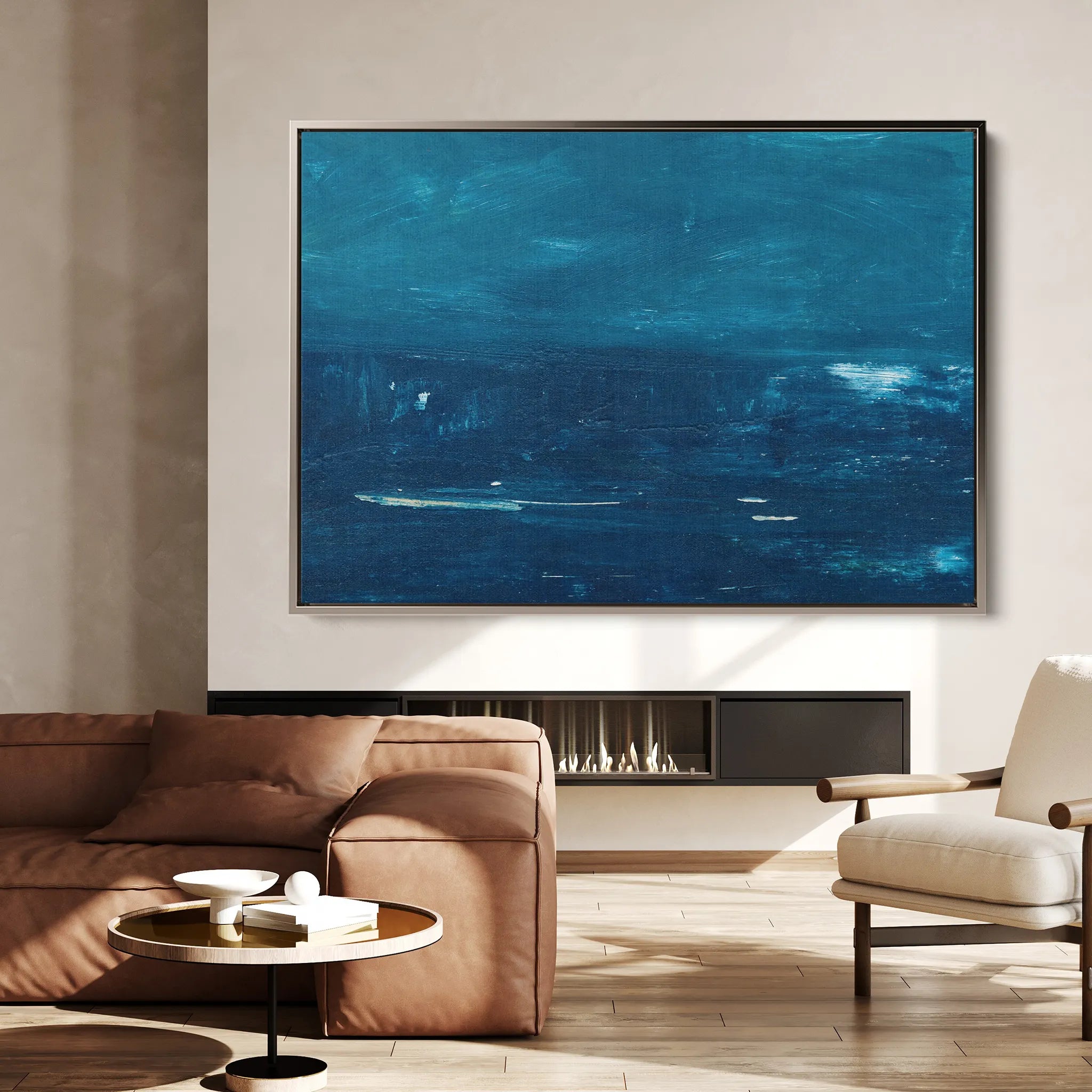 Abstract 276 Canvas Art 18" x 24" / 45 x 60 cm / Black