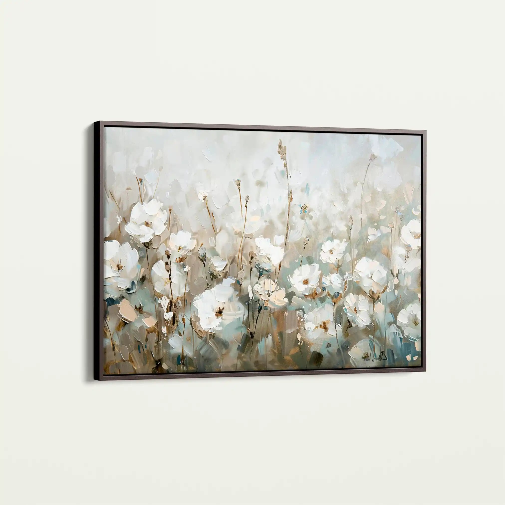 Floral 276 Canvas Art 60 x 40 cm / Black