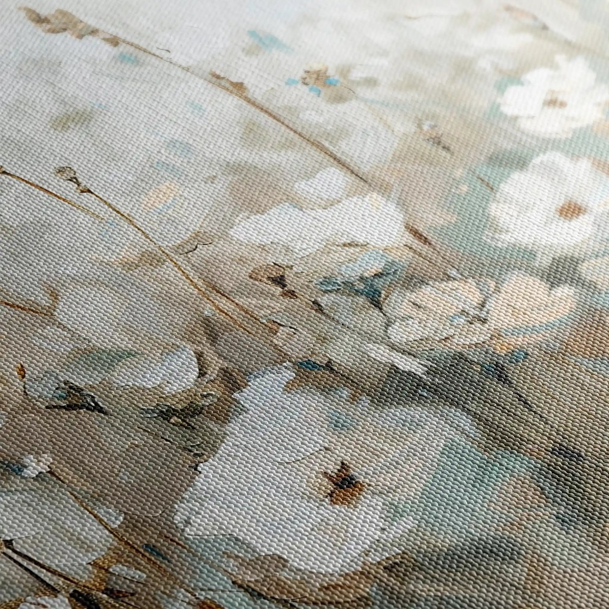 Floral 276 Canvas Art 60 x 40 cm / Black