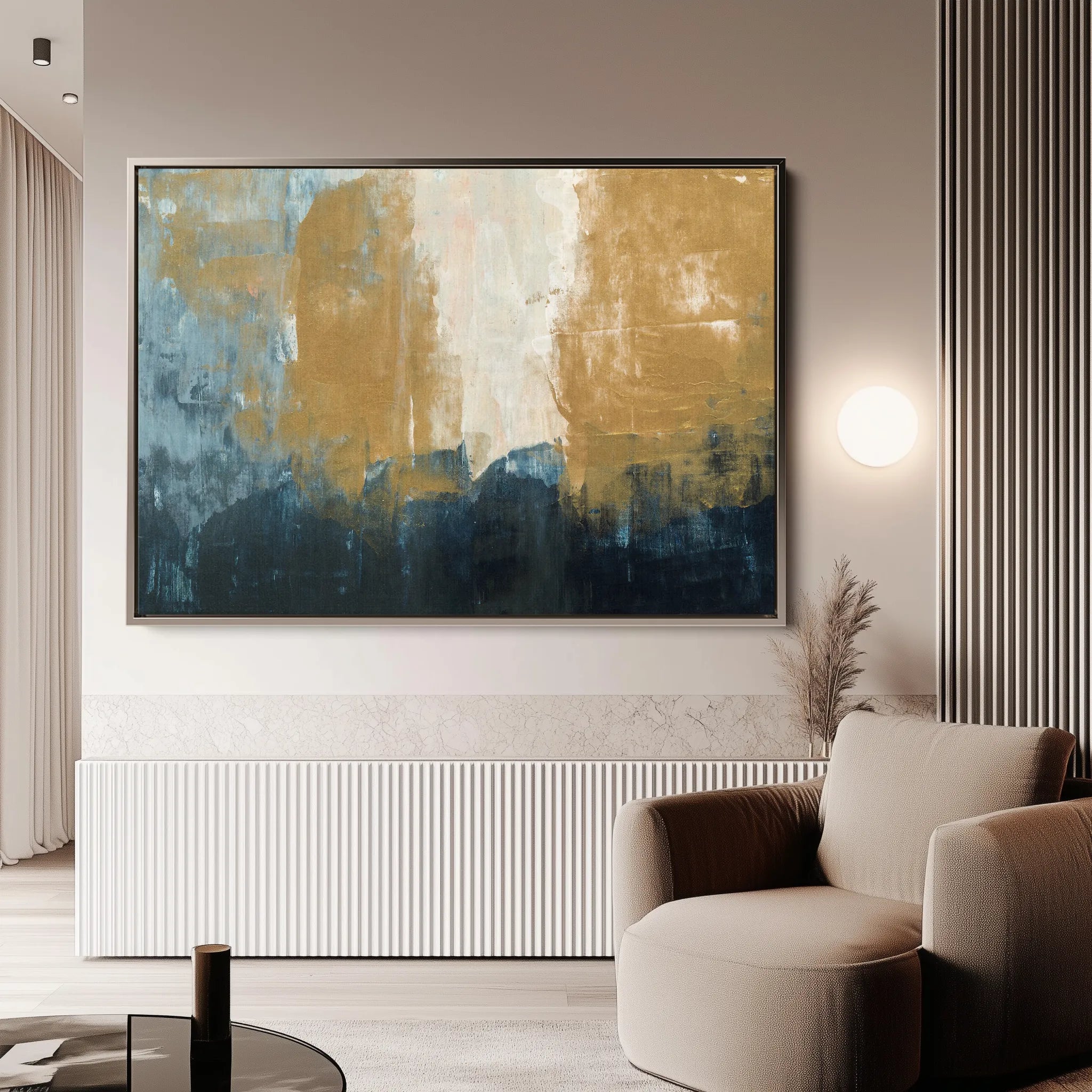 Abstract 277 Canvas Art 18" x 24" / 45 x 60 cm / Black